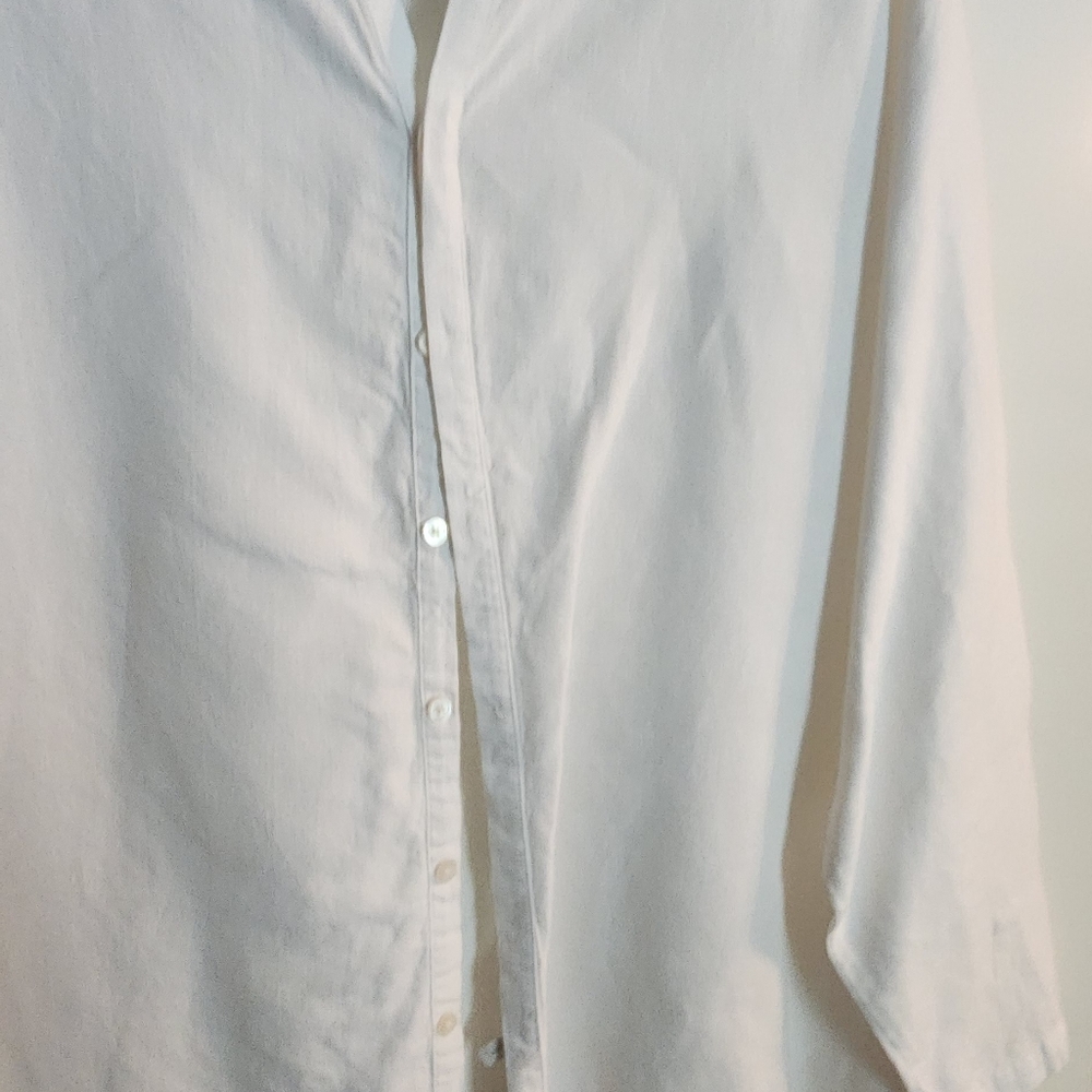 Mens Murano White Linen Casual Shirt. Worn once & dry cleaned. 2XLT. Great piece - Picture 4 of 4